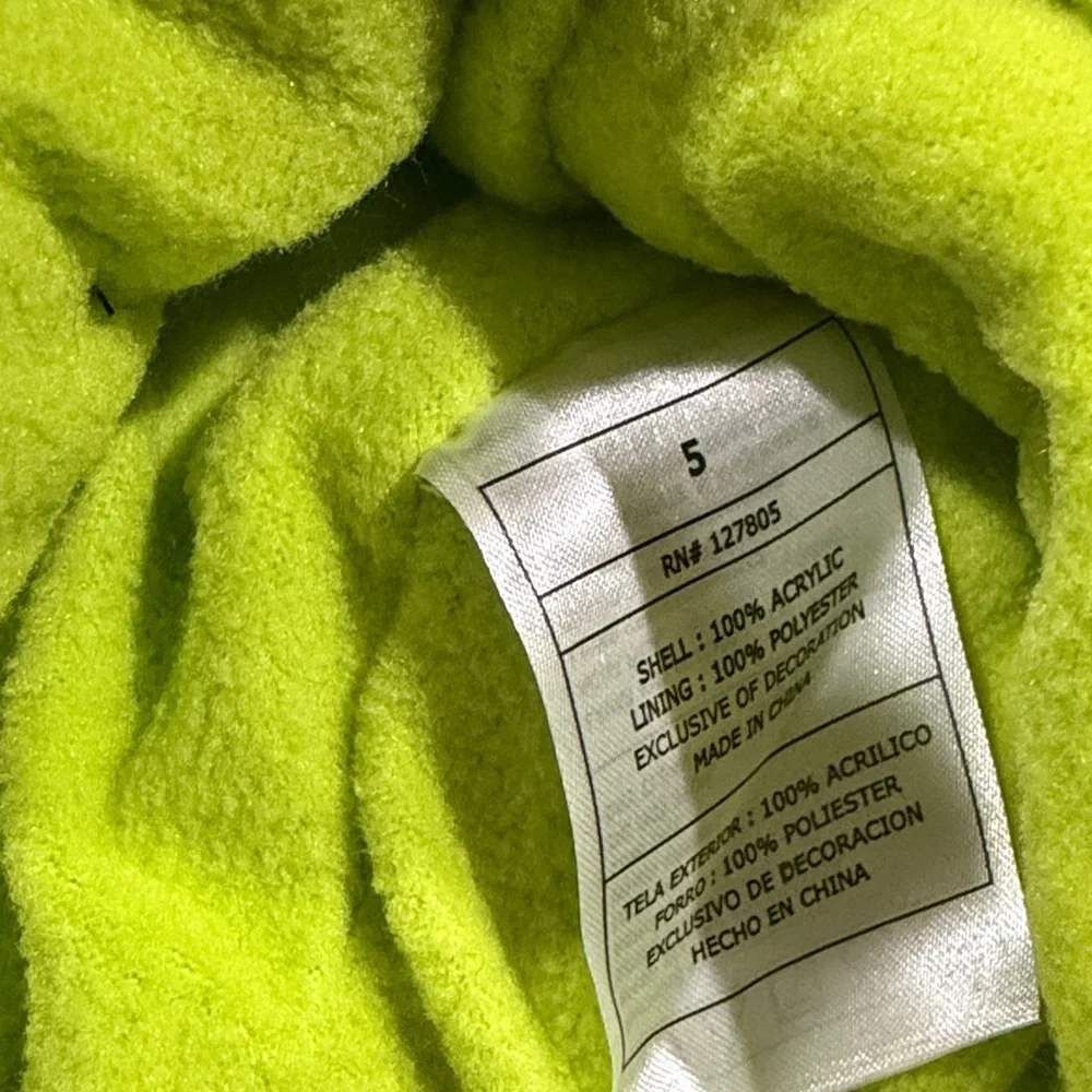 Snozu Kids Blue and Lime Striped Beanie